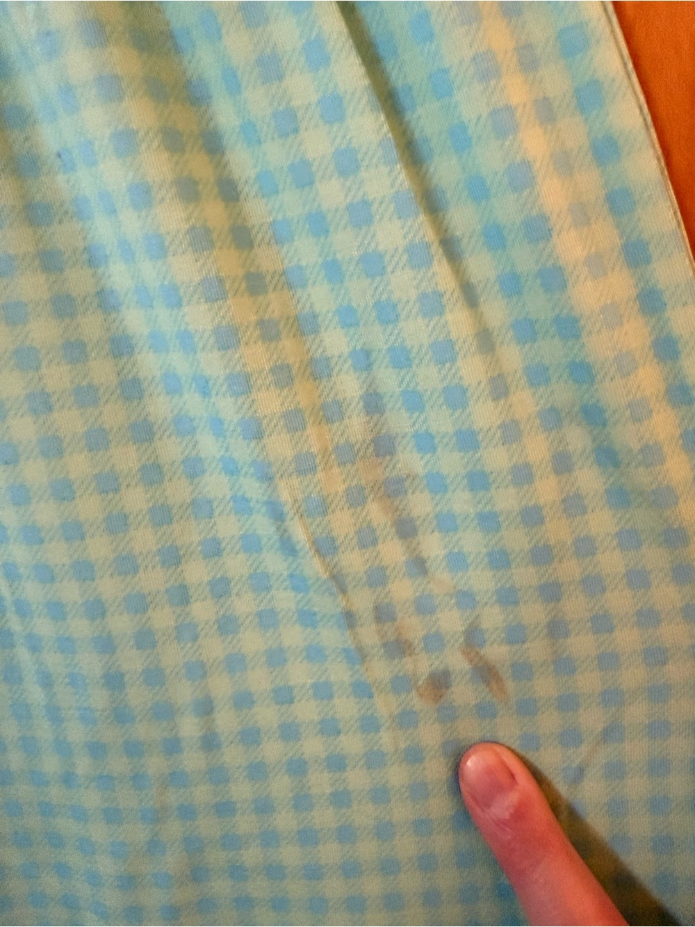 Lands’ End Sleeveless Tiered Maxi Dress Blue Green Check Medium 10-12 FLAW READ - Picture 5 of 14